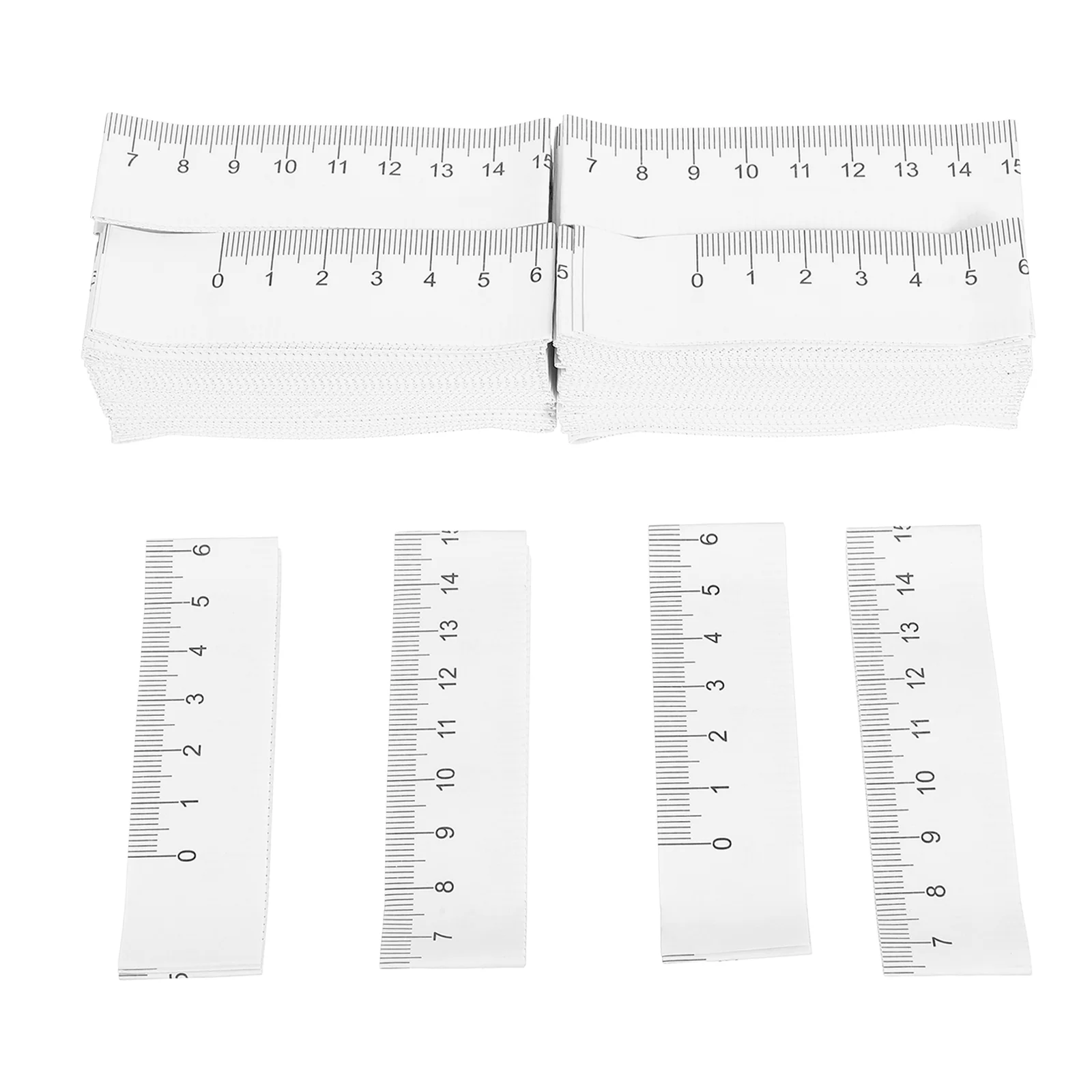 100 Pcs 1M Paper Measuring Tape Disposable Medical Wound Baby Use Left Right White Newborn Measure Ruler