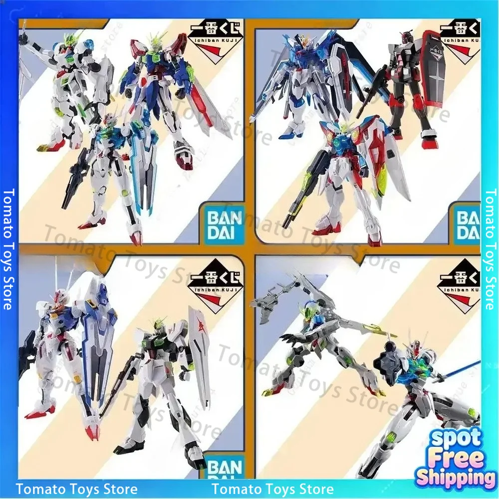 Bandai Ichiban Kuji Barbatos Rising Freedom Gundam Aerial Wing Zero Anime Action Figure Assembly Model Toy Genuine GUNPLA