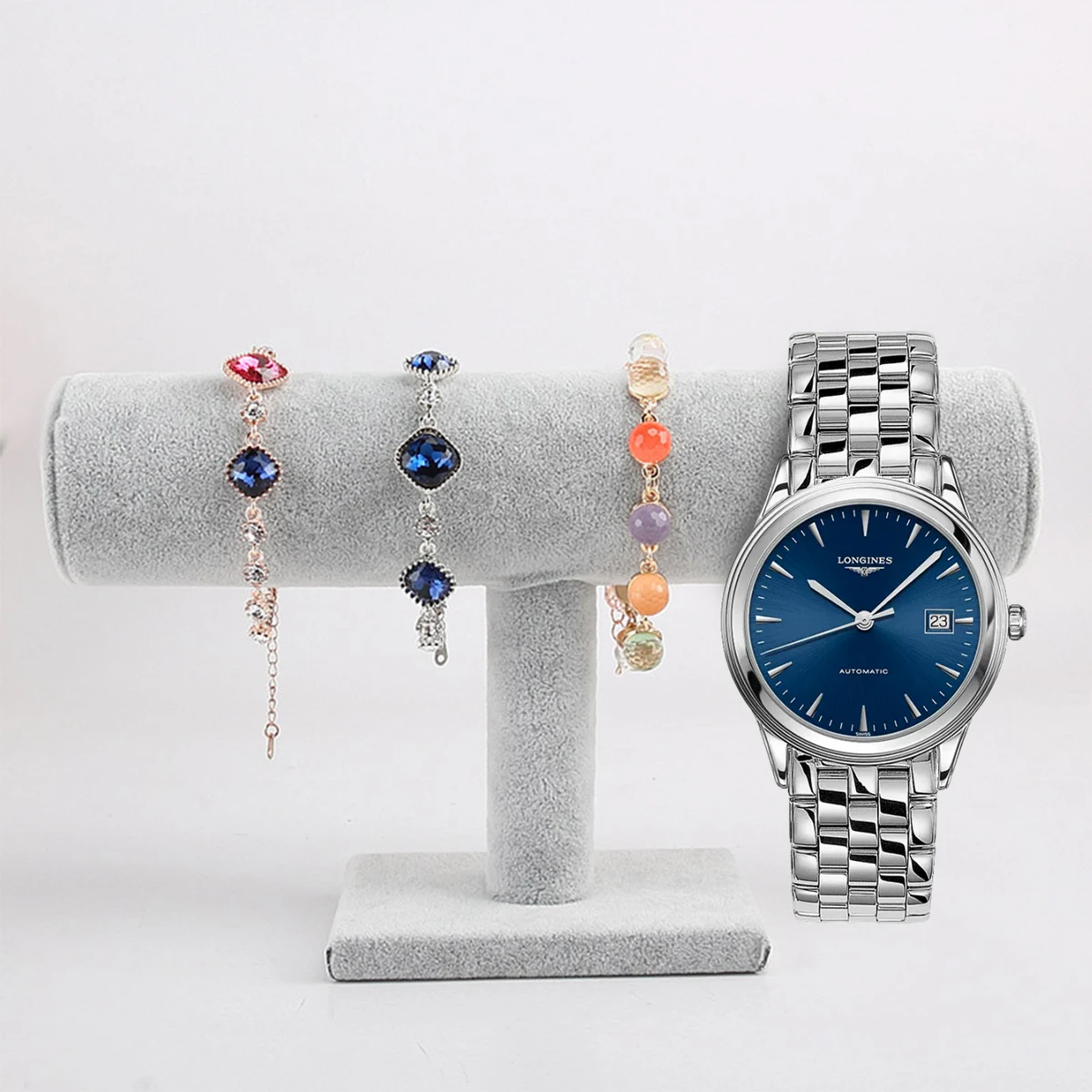 حامل عرض سوار تي بار ، سلسلة مجوهرات ، طوق شعر ، ساعة ، قلادة ، ساعة ، سوار ، حامل ، رف #5