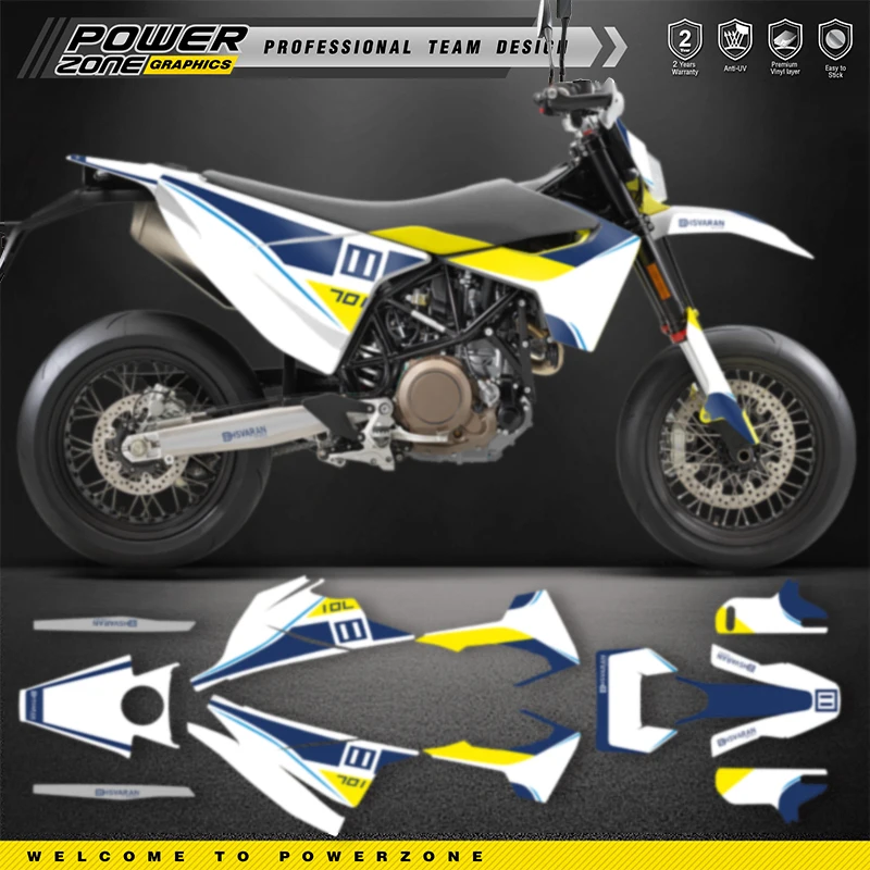 

PowerZone новый стиль графические наклейки комплект для Husqvarna наклейка 15-20 701 SUPERMOTO ENDURO 2015 2016 2017 2018 2019 2020