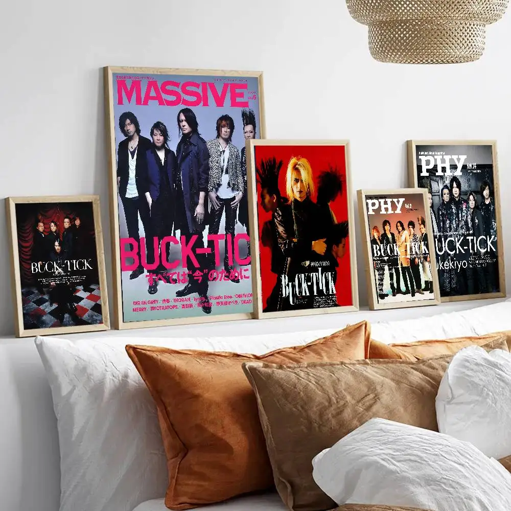New Wave Gothic B-Buck T-Tick Vintage band Anime Posters Sticky Decoracion Painting Wall Art White Kraft Paper Wall Decor