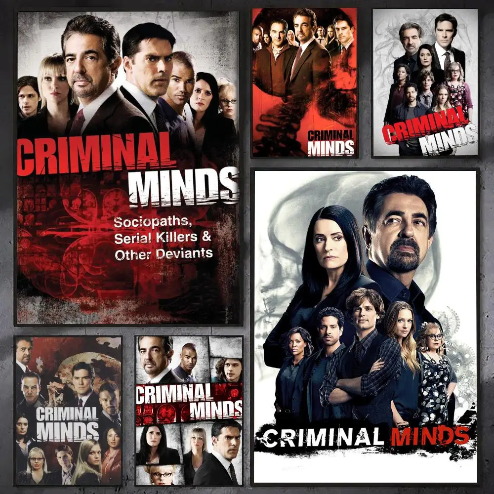 New TV Series Criminal Minds Poster Waterproof Sticky Wall Art Print For Bedroom Living Room Hallway Bar Home Decor