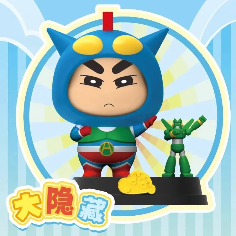 

Crayon Shin Chan Face Changing Rotating Toy Kayou Blind Box Multiple Expressions Stress Relief Decor For Anime Collectors Fans