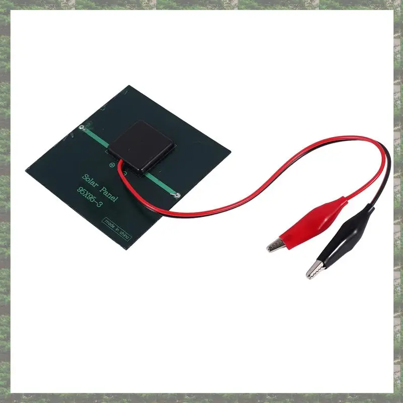 أفضل 2025-1 واط 5.5 فولت الخلايا الشمسية الايبوكسي الكريستالات لوحة طاقة شمسية + كليب لشحن 3.7 فولت نظام البطارية لعبة مصباح ليد دراسة 95X9 #5