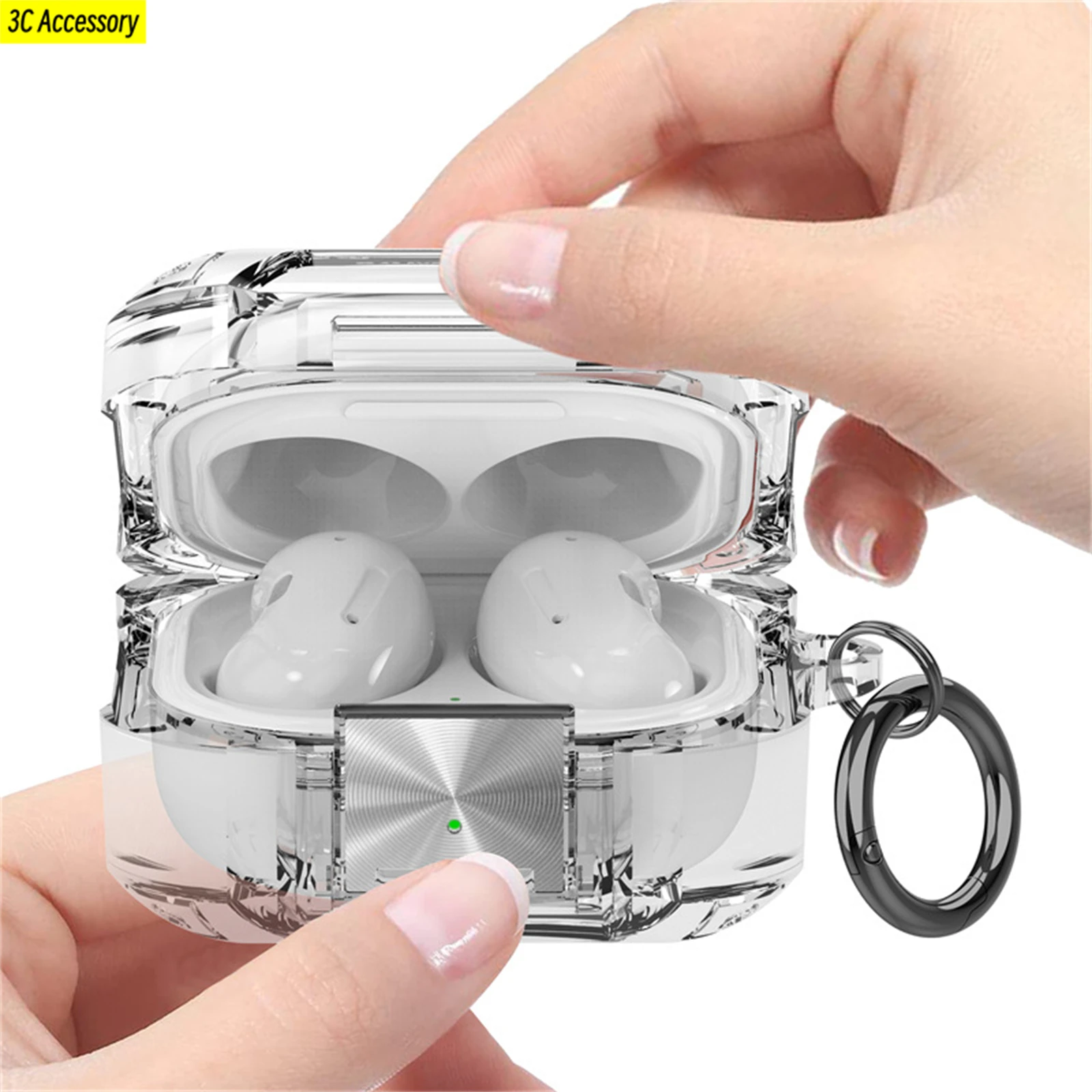 New Switch Case for Samsung Galaxy Buds2/Buds2 Pro Buzz 2 Pro Buds Live Anti-scratch Shell Transparent TPU Protective Cover