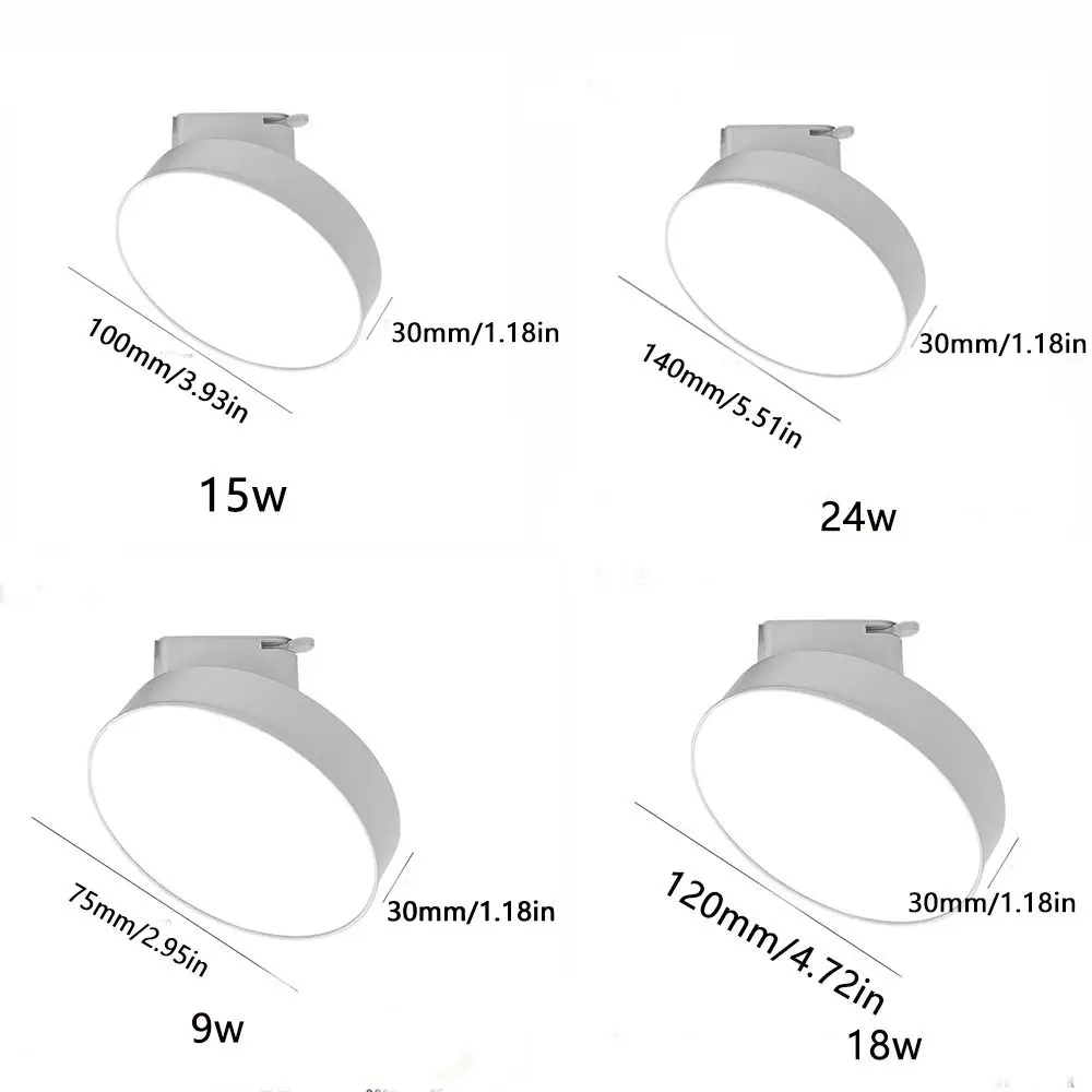 Faretto da incasso a montaggio superficiale in alluminio per camera da letto Faretto da incasso a LED Lampada da soffitto Lampada da soffitto Lampada da soffitto