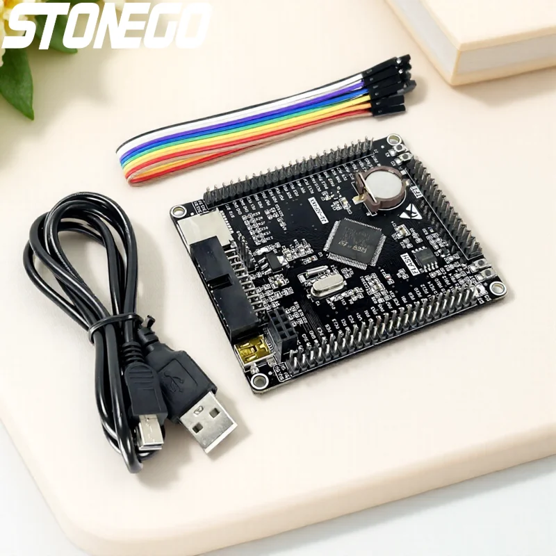 STM32F407VET6 مجلس التنمية STM32F4 32Bit M4 وحدة التعلم 1 8 فولت 3 6 فولت تيار مستمر مثالية لمشاريع شريحة واحدة