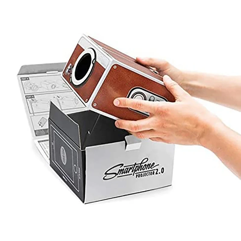 Cinema Projector,Portable Cardboard Smartphone Projector For Family/ Party/ Birthday Etc.Home Theater Audio Projector