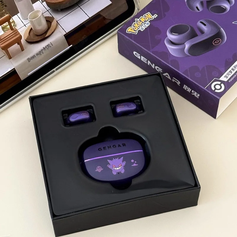gengar-pokemon-anime-bluetooth-casque-oreille-clip-style-pas-reduction-hifi-stereo-jeu-sans-fil-sport-ecouteurs-resistance-a-la-mode-gif