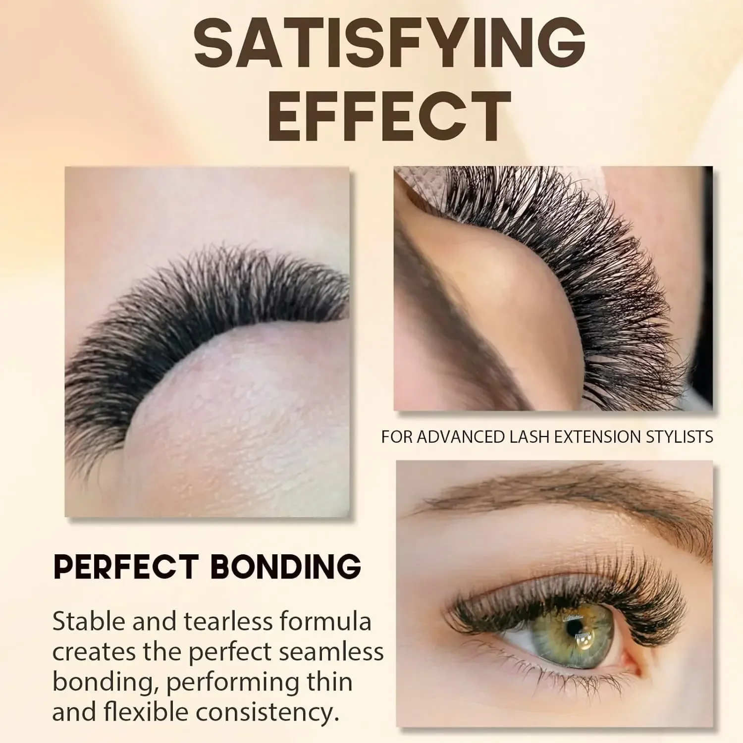 Gollee Eyelash Extension กาว & Lash Primer สูตรหอม 1S การเก็บรักษาการแห้ง 6-8 สัปดาห์บาง Lash กาว Professional ใช้