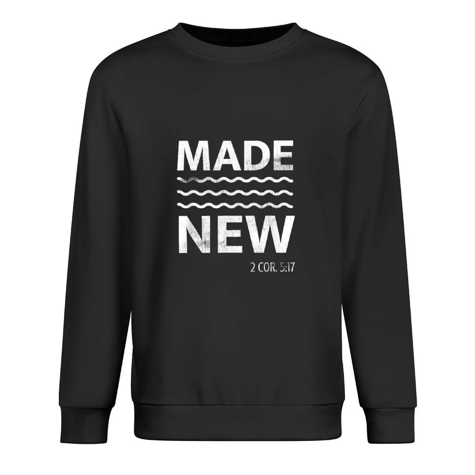 

Christian Baptism Adult Christian Bible Verse Made New Pullover clothes for men mens clothing mens clothes men's sweatshirts