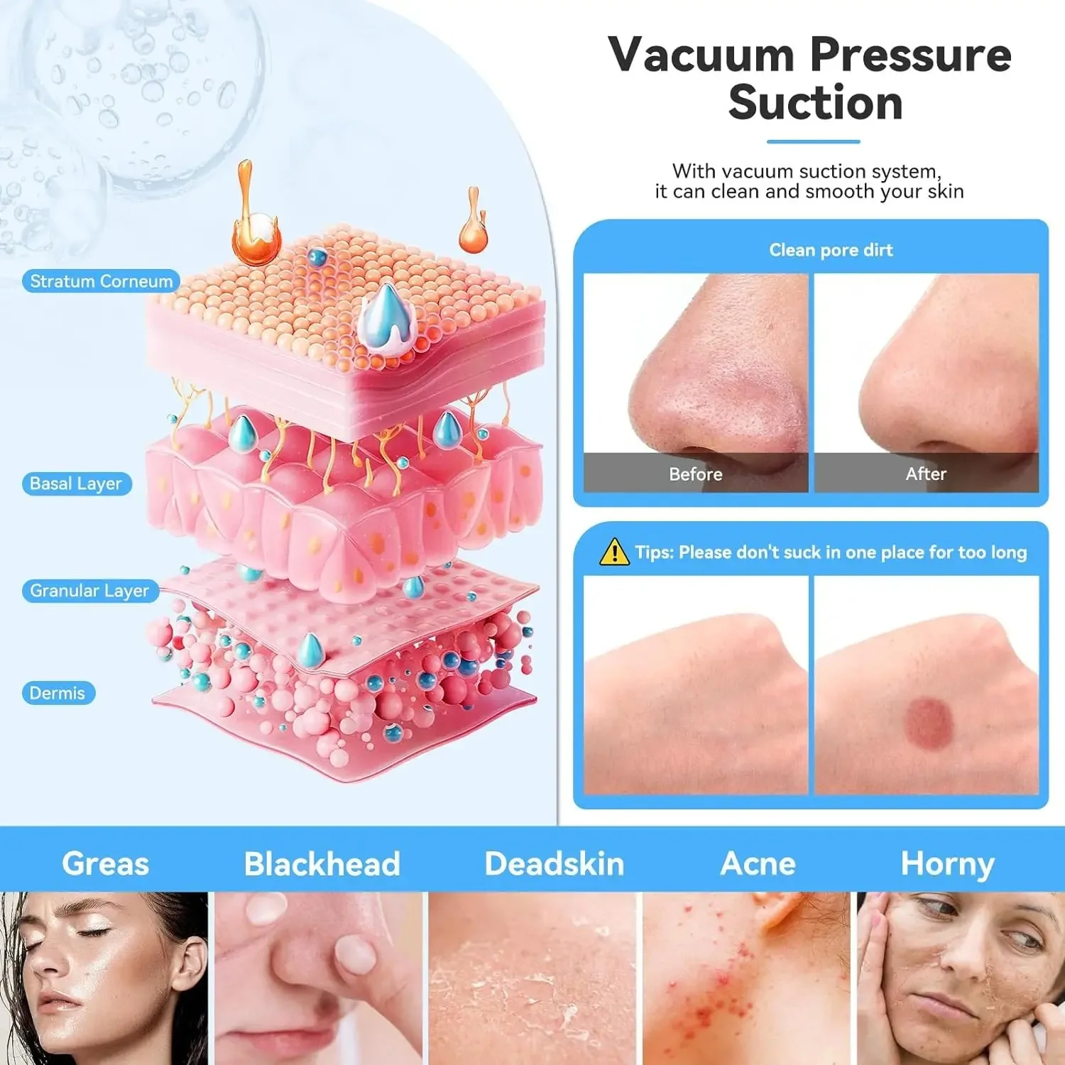 NEW Microdermabrasion Machine for Facial Deep Cleasing Home Use Blackhead Removal Facial Skin Care Equipment