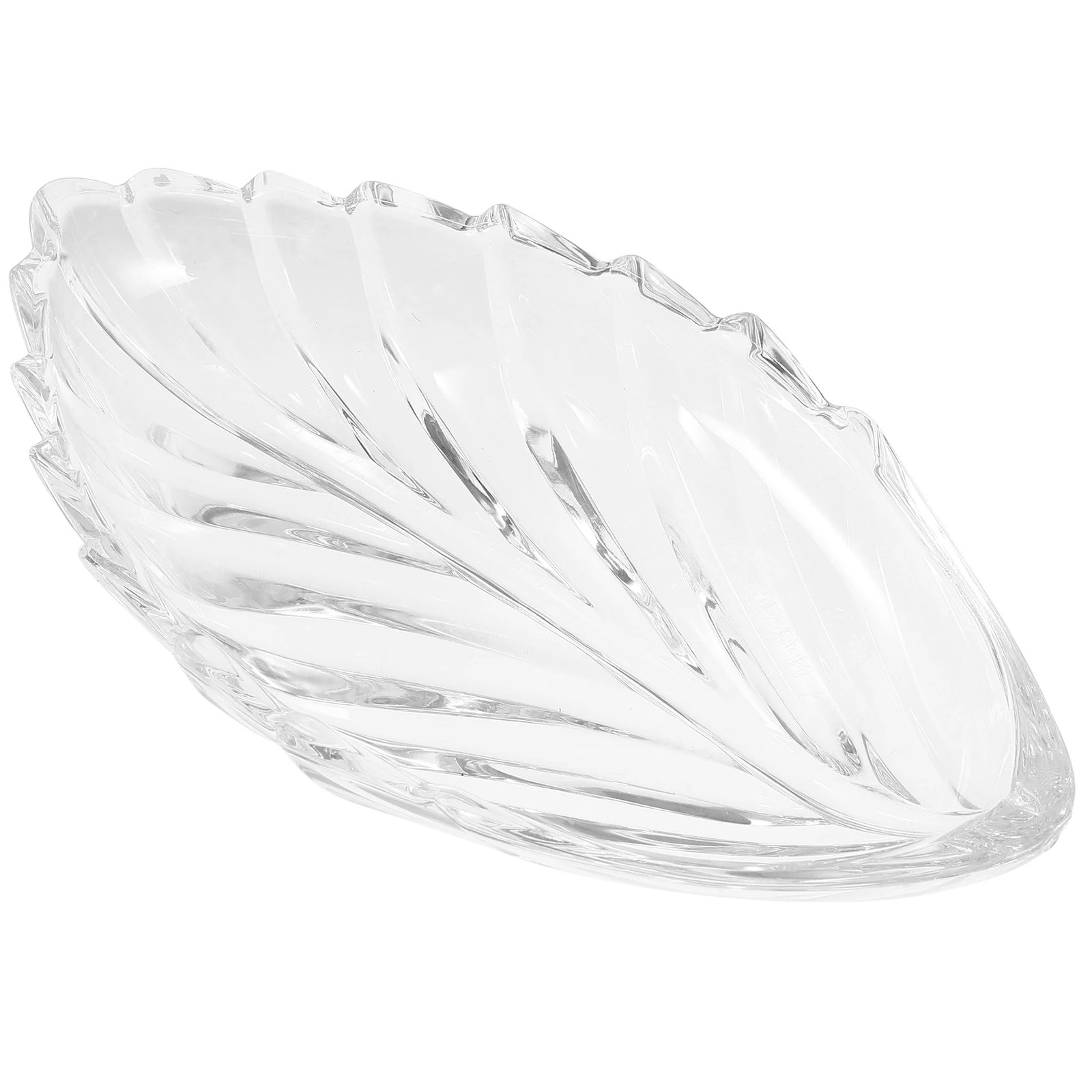 

Transparent Candy Leaf Shaped Snack Bowl Plastic Material Decorative Food Household Serving Tray Coffee Table Plate Storage Tray
