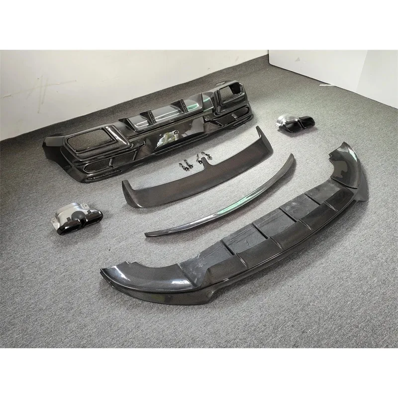 Carbon Fiber Front Lip Rear Diffuser Kit Spoiler Tail Throat for Mercedes Benz GLE Coupe GLE63 GLE53 GLE450 GLE350 2024 2025 26