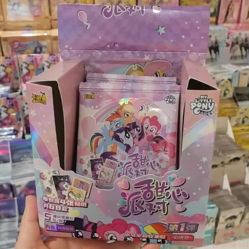 100% 정품 Kayou Little Pony 우정은 마법의 카드입니다 애니메이션 귀여운 재미 있은 파티 우정 영원한 Huiyue 팩 Collectible Card