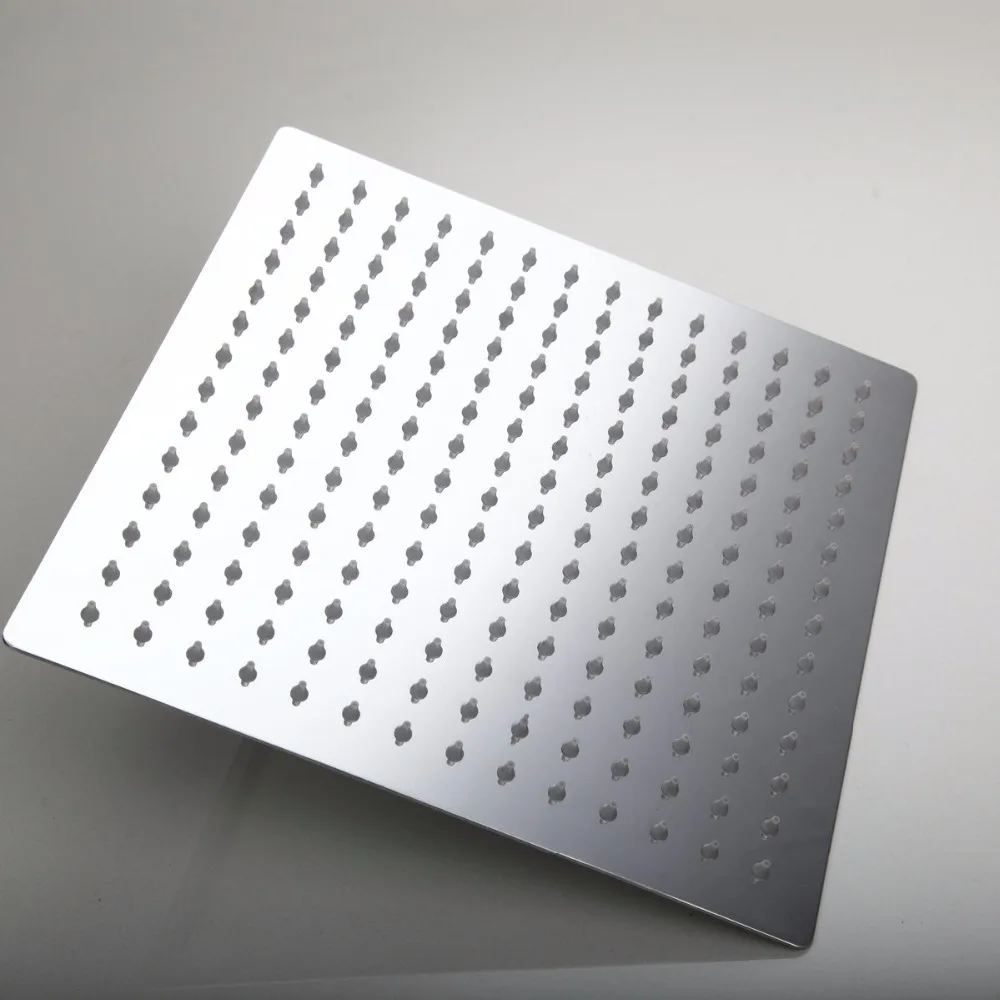 KEMAIDIห้องน้ำหัวฝักบัวคอห่านตารางทองเหลืองติดผนังห้องอาบน้ำฝักบัวแขนU Ltrathinห้องน้ำหัวฝักบัวชุด