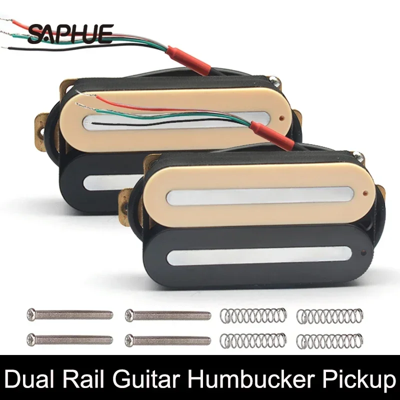 Super Power Dual Rail Electric Guitar Humbucker Pickup N-10K/B-16K Double Coil Pickup Coil Splitting Ceramic Pickup Zebra