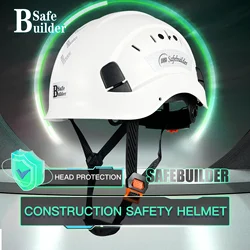 ABS Hard Hat for Men, CE Safety Helmet, Vented Industrial Work Head Protection for Rescue Earthquake Outdoor, Engineer