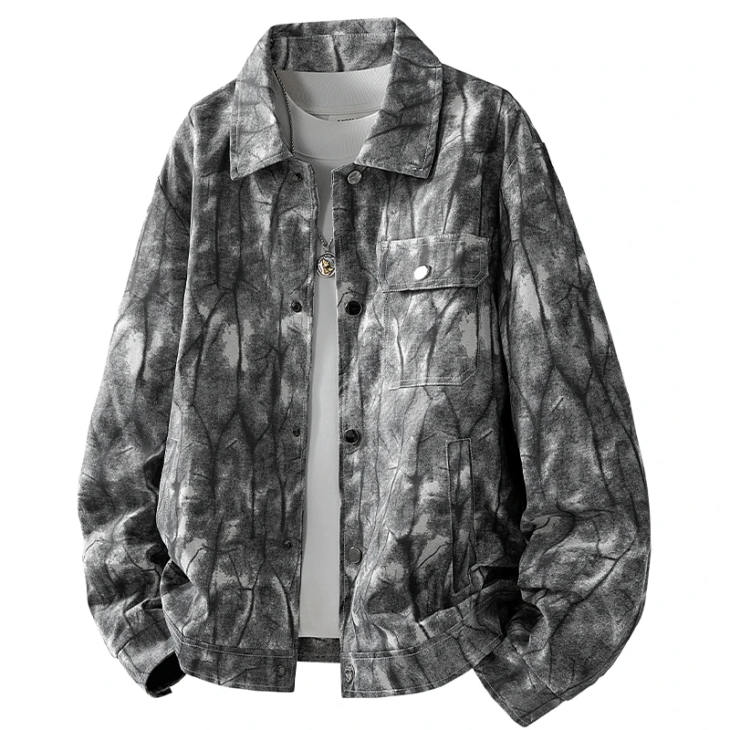 

Осенняя коллекция 2025: Новая мужская куртка в американском ретро-стиле, функциональная, приталенная, молодежная, повседневная, из полиэстера, с длинными рукавами.