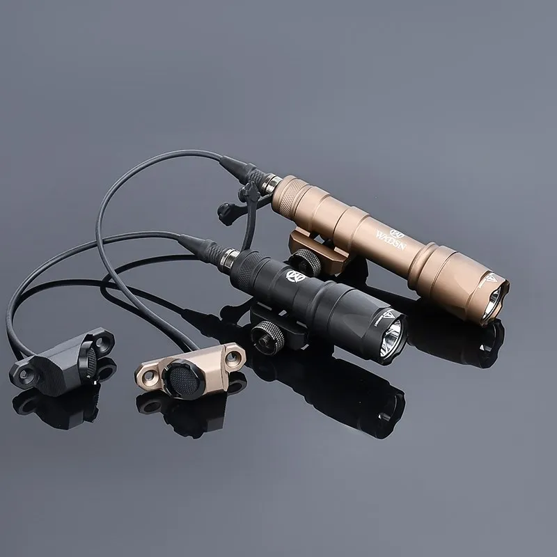 WADSN Airsoft M600 M600C M300 Tactical Weapon Flashlight Hunting Scout Light With M-Lok Keymod Rail Hot Button Pressure Switch