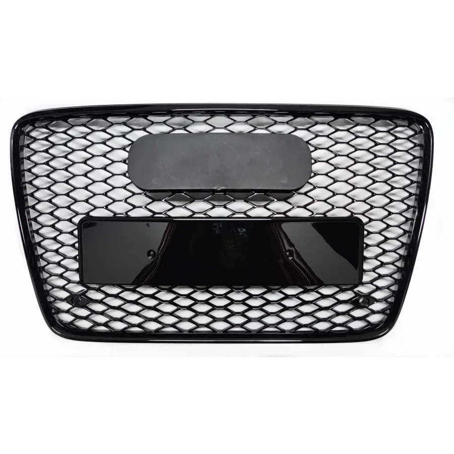 For RSQ7 Style Front Sport Hex Mesh Honeycomb Hood Grill Black For Audi Q7 4L 2007-2015 Car-styling Accessories tools