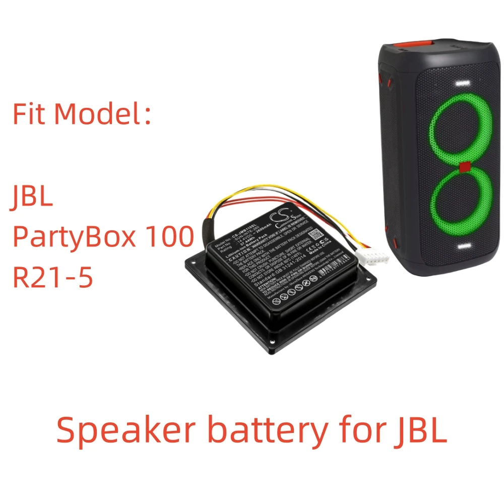 

Cs Li-ion Speaker battery for JBL,14.4v,2600mAh,PartyBox 100 R21-5