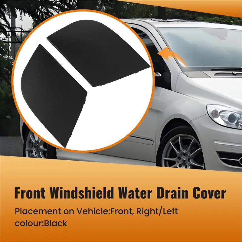 A09E-Engine Hood Hinge Cover Water Drain Cover Hood Corner Guard For Mercedes For Mercedes Benz MB B Class W245 2005-2011