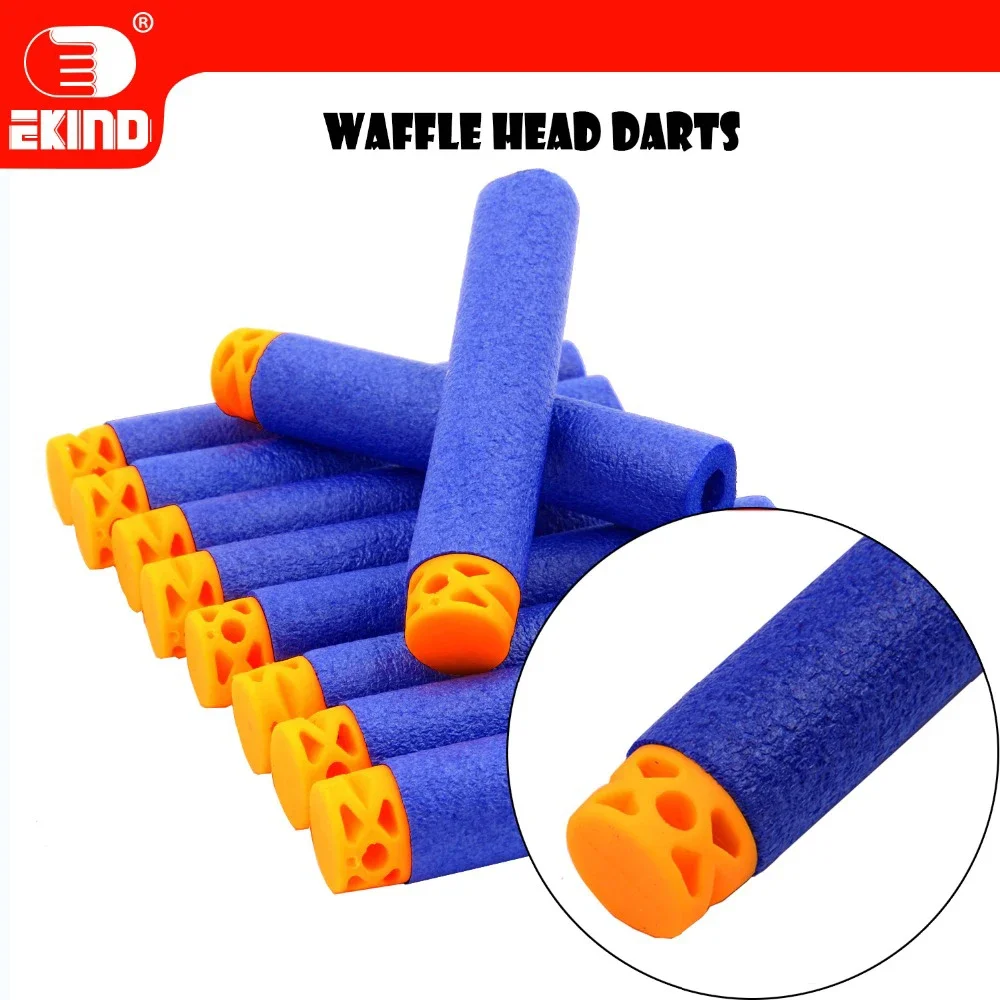 EKIND 20/50 Pcs Waffle Darts 7.2cm Refill for Nerf Series Blasters Kid Toy Gun