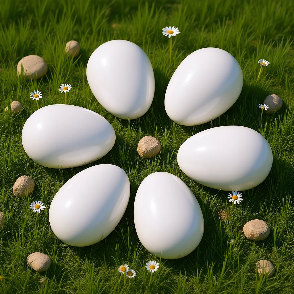 

30Pcs Solid Plastic Parrot Egg Fake Artificial Bird Egg Pigeon Breeding Hatching Aid Nest Management Tool Pigeon Breeding Tools