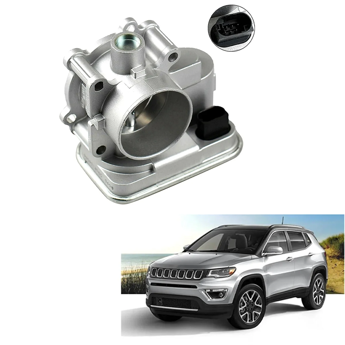 Electronic Throttle Body Assembly for Jeep Patriot Compass 2.0/2.4L Dodge Caliber Avenger 4891735AC, 04891735AC,