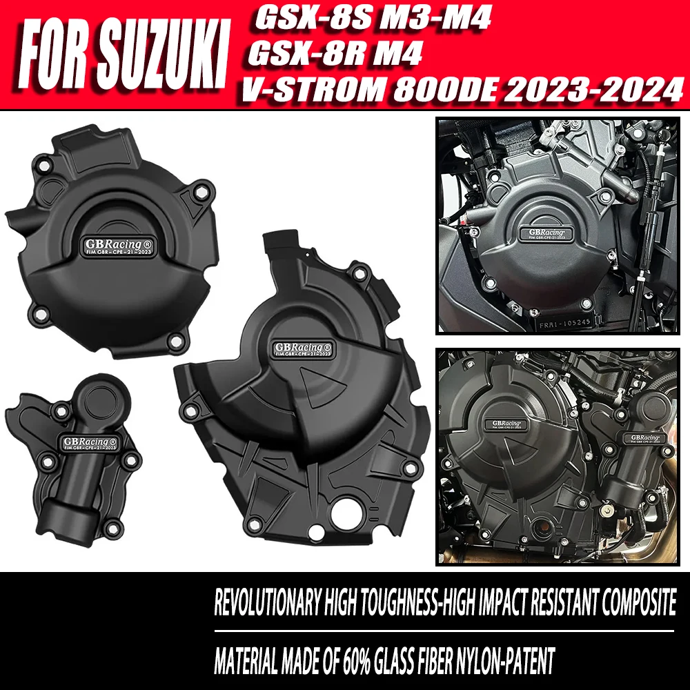 

For Suzuki GSX-8S M3-M4 2023-2024 GSX-8R M4 2024 V-STROM 800DE 2023-2024 Engine Protection Cover