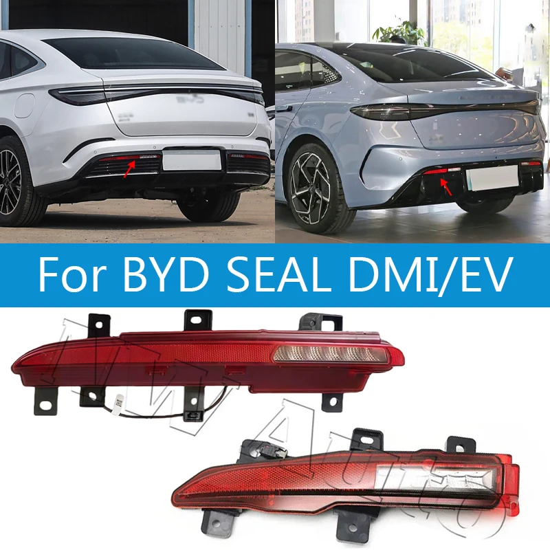 

Rear Bumper Fog Light For BYD Seal ATTO 4 EV DM-i 2021 2022 2023 Tail Lamp Reflector Light Stop Lamp Brake Lamp Light