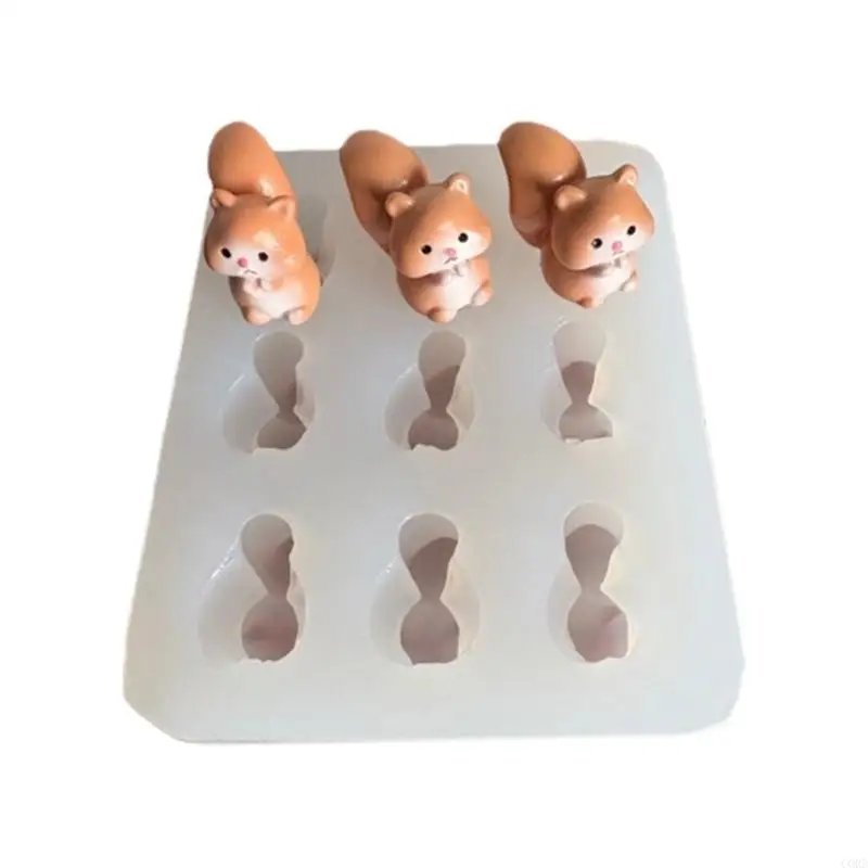 

CORD Reusable Easy Releases Squirrel Shaped Silicone Mould For Desserts And Creative Projects
