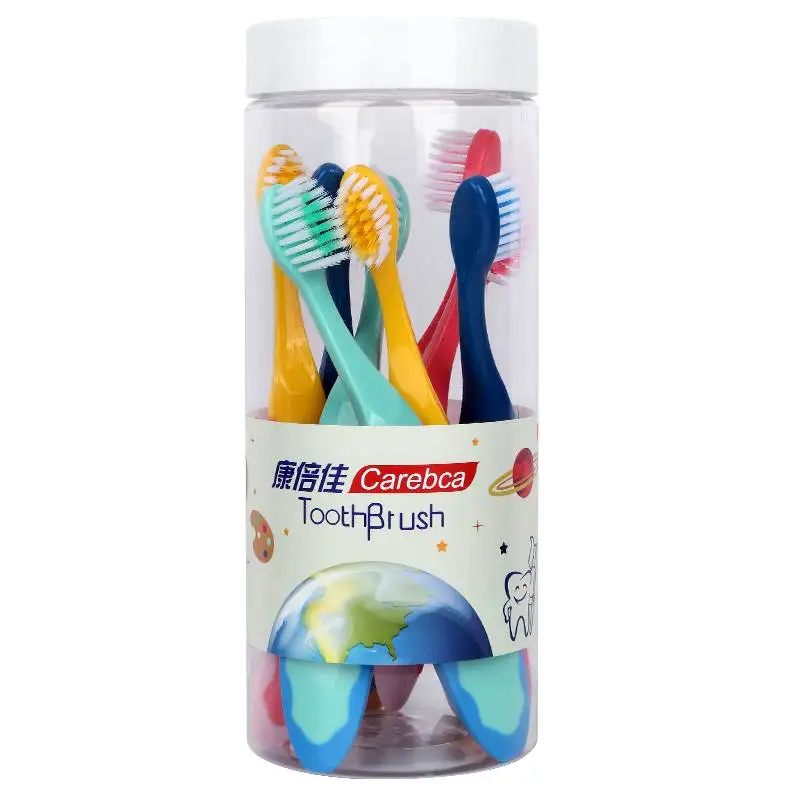Children's Soft Bristle Toothbrush, Bucket Pack of 8 Pieces, 2-12 Year Old Baby Toothbrush, Change Period Toothbrush for Kids image 3