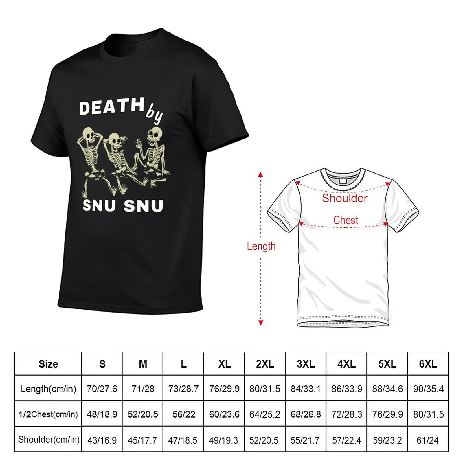 New Death By Snu Snu T-Shirt t-shirts man graphic t shirt cute clothes summer top black t-shirts for men