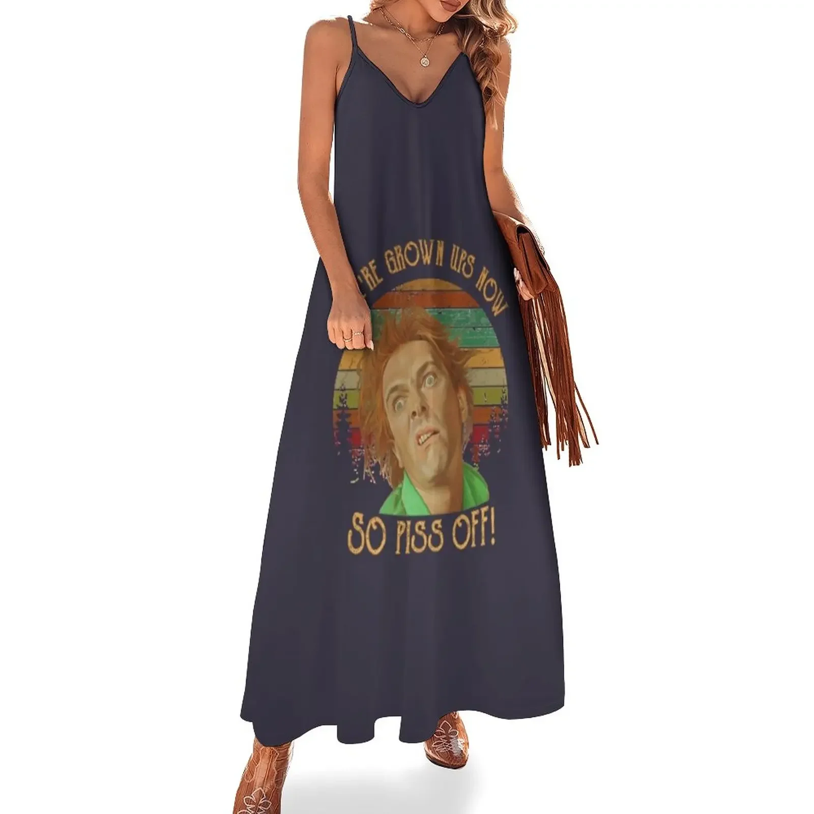 

Women Men Drop Dead Fred Cool Graphic Gift Sleeveless Dress ladies dresses for special occasions luxury woman party dress