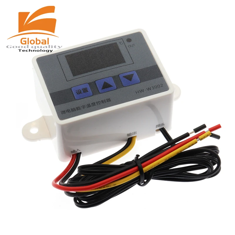 12V 24V 110V 220V Professional W3002 Digital LED Temperature Controller 10A Thermostat Regulator Control Switch XH-W3002