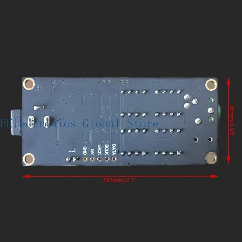 462B Double ES9038Q2M Decoding Board Support I2S Signal Input 3.5mm 2.5mm Headphone Output Decoders Board Module view 4
