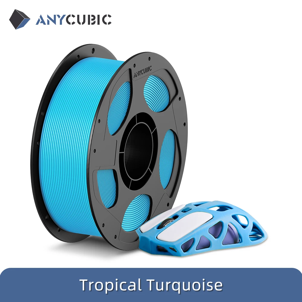 ANYCUBIC 3D-Drucker-Filament, 1,75 mm PLA-Filament, 1 kg/Rolle, 9 Farben, ordentliche Spule, keine Blasen, keine Verstopfung, für 3D-Drucker Mega-S Chiron