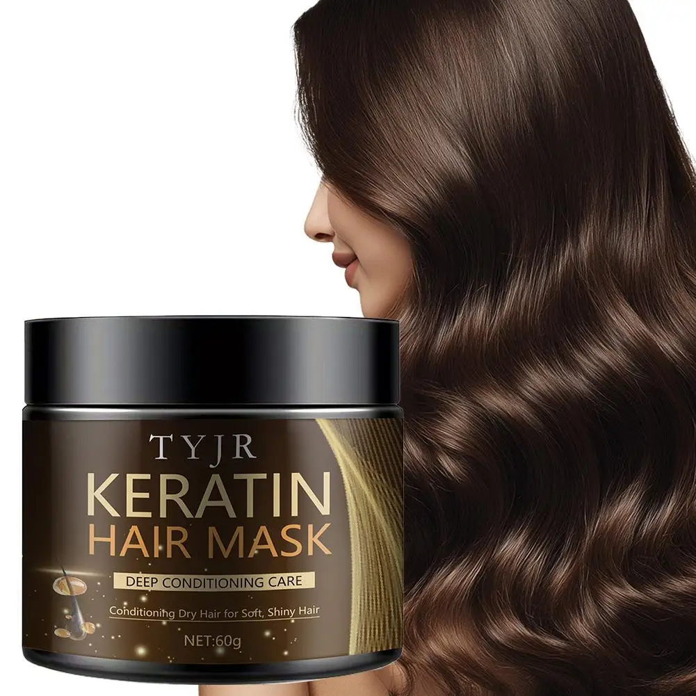 

Keratin Hair Mask Moisturizer Conditioner Soft Smooth Frizz Damaged Hair Care Collagen Hair Mask Damaged Repair Hair Care