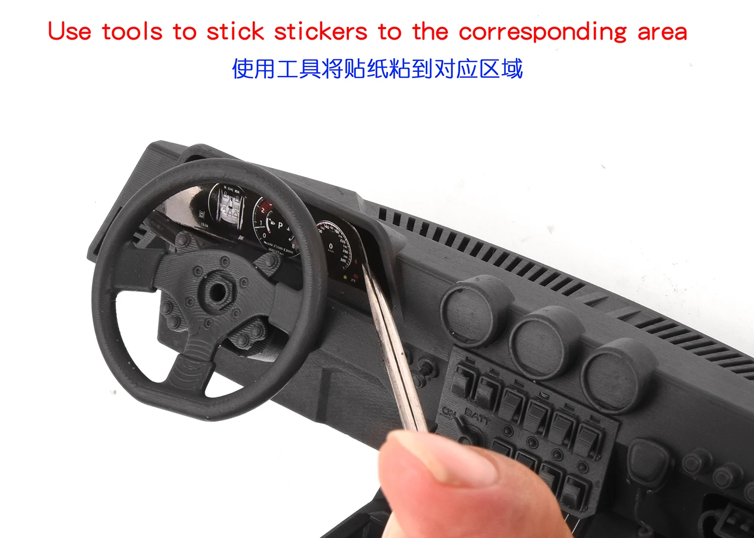 1/18 Innenraum 3D-Druck Sitze/Mittel konsole/Kotflügel für Traxxas Trx4-m Bronco Trx4m RC Crawler Auto Upgrade Zubehör – Detail 34