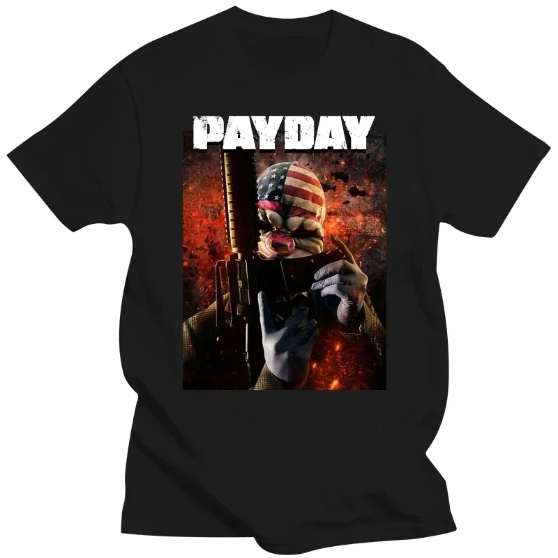 Payday video game Unisex T-shirts for Man Woman Short Summer Tees Casual Cotton Luxury brand Fashion Couple's Cloths