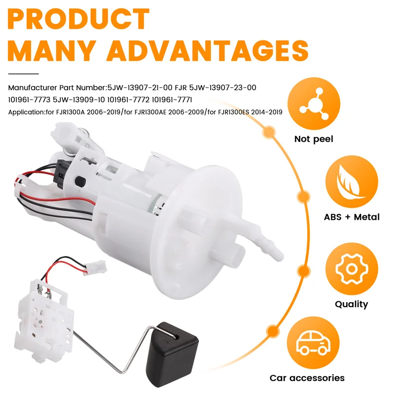 Prominente 5JW-13907-21-00 adequado para YAMAHA FJR 1300 Conjunto de bomba de combustível 5JW-13907-23-00 101961-7773 5JW-13907-10 101961-7772