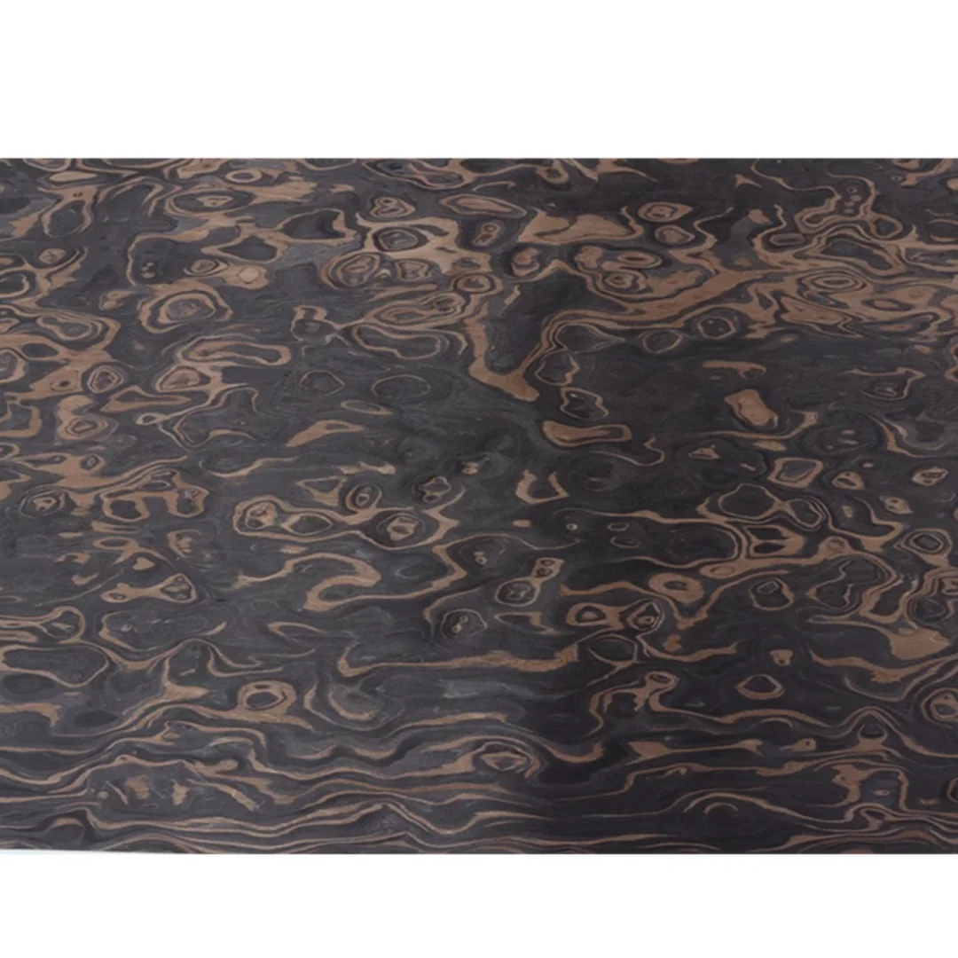 Length: 2.5m wide: 580mm thick: 0.5mm Black Brown Tree Root Texture Wood Veneer Sheets Walls Doors Furniture Audio decoration
