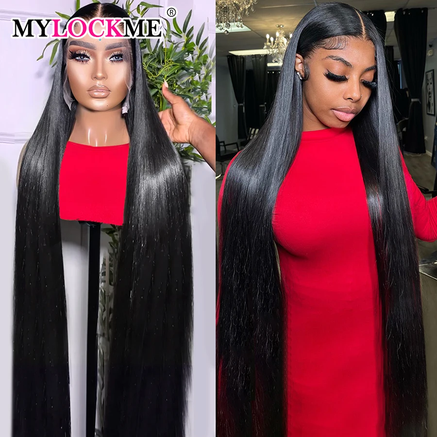 13x4 Lace Front Human Hair Wigs Brazilian Bone Straight Frontal Wig 13x6 HD Lace Frontal Human Hair Wigs For Women Preplucked