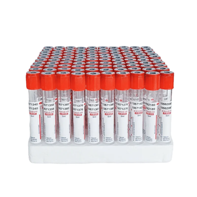 100PCS Disposable Vacuum Negative Pressure Medical Blood Collection Tube  Glass Tube