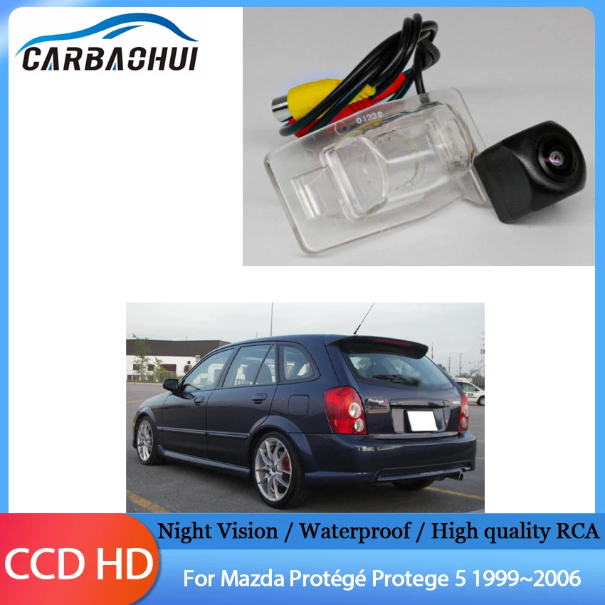 Car Reversing Parking Camera Rear View Camera CCD Full HD For Mazda Protégé Protege 5 1999 2000 2001 2002 2003 2004 2005 2006