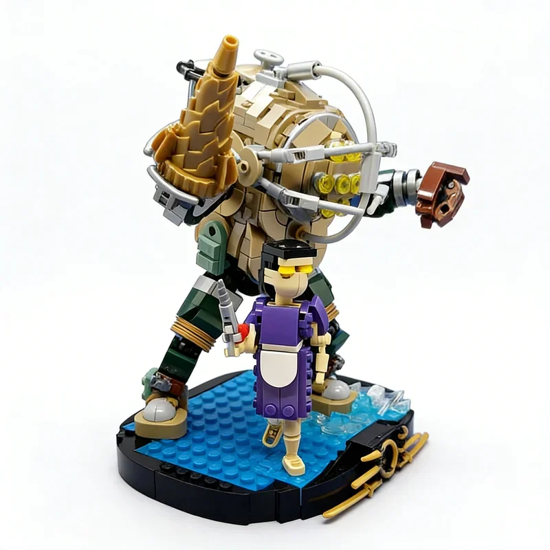 845pcs MOC Bioshock Big Daddy Bouncer And Little Sister Model Building Blocks Architecture Toys Christmas Gifts Education Kids