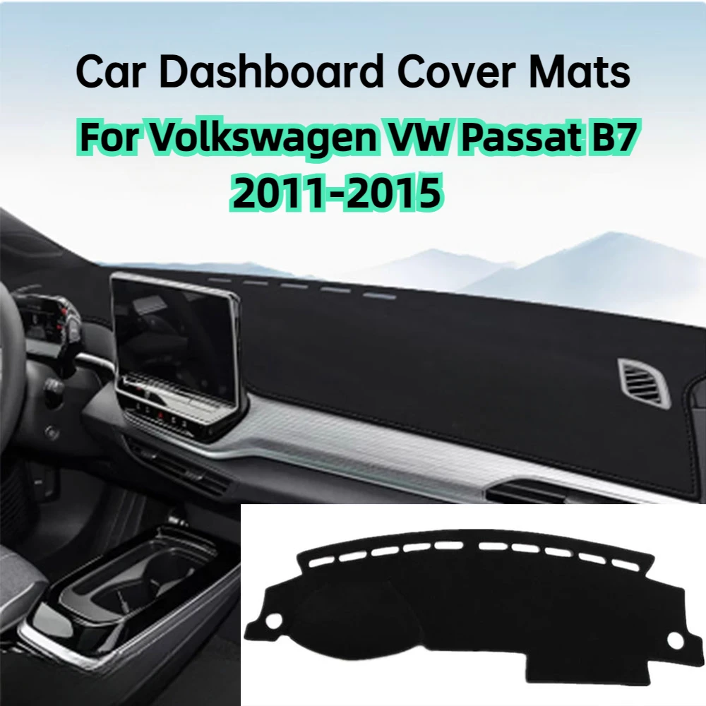 

Car Dashboard Cover Mats Fit For Volkswagen VW Passat B7 2011-2015 Sun Shade Avoid Light Pads Instrument Panel Carpets