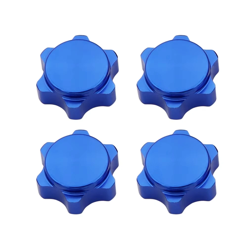 17mm Aluminum Wheel Hub Hex Nut with Fine Anti-Dust Cover for 1/8 Scale RC Hobby Car Buggy Truck Hop-Up Parts Compatible with HS view 4